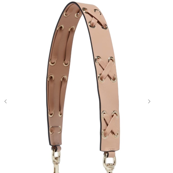 RED Valentino Accessories - RED(V) Whipstitched Leather Bag Strap from RED Valentino